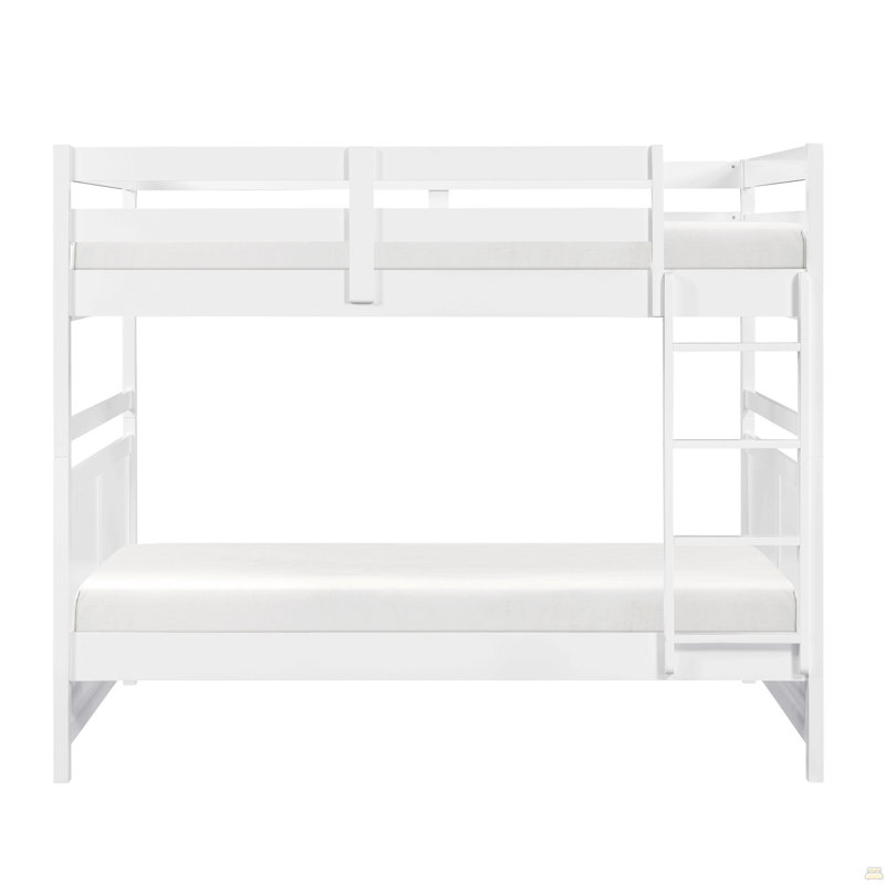 Lit superposé double, Lit superposé double sur double, Blanc