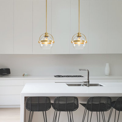 Gladi 1 - Light Single Glass Globe Pendant Set Of 2