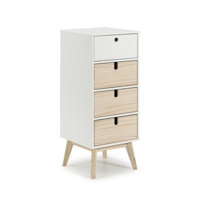 Candace Solid Wood 40cm W 4 - Drawer Chest of Drawers