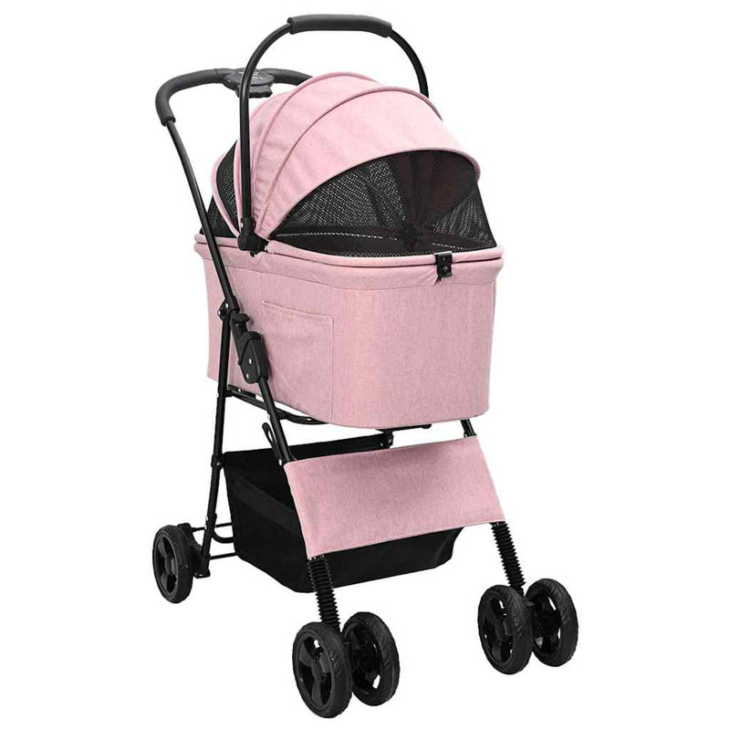 Foldable Pet Jogger Stroller, Pink