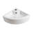 Elanti 12.25'' White Porcelain Specialty Bathroom Sink with Overflow