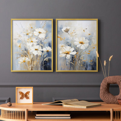 FLORAL Series CCLXXXIV-Premium Framed Print -Ready to Hang - No Nails Required - No Nails Required