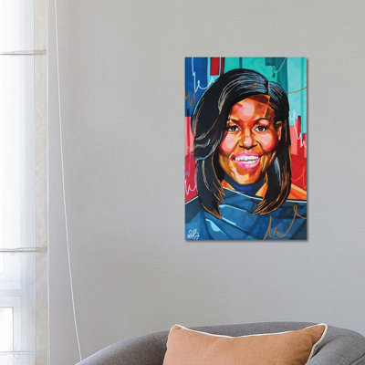 Michelle Obama by Domonique Brown - Wrapped Canvas Gallery-Wrapped Canvas Giclée