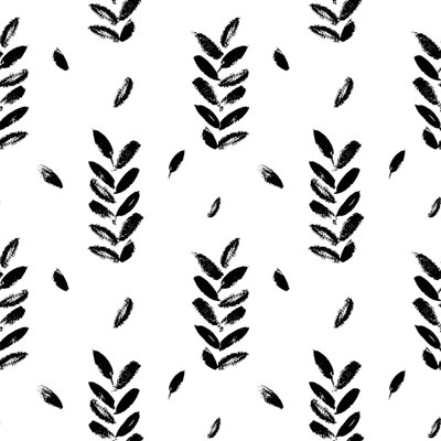 Carreau de papier peint auto-adhésif l 24 po Leaves