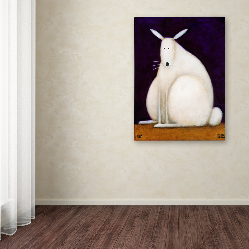 Izampo 'Bunny' Print on Wrapped Canvas, 19" H x 14" W