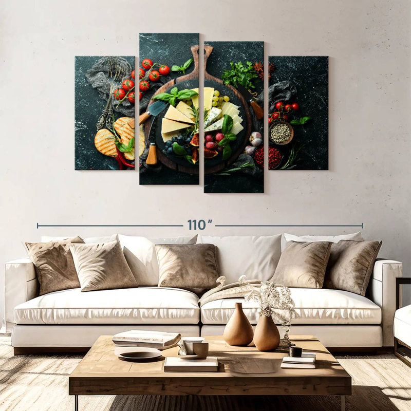 Yarlin Cheese Appetizers, 54" H x 84" W