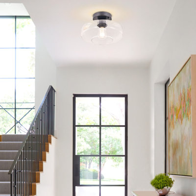 Gaskin Glass Semi Flush Mount
