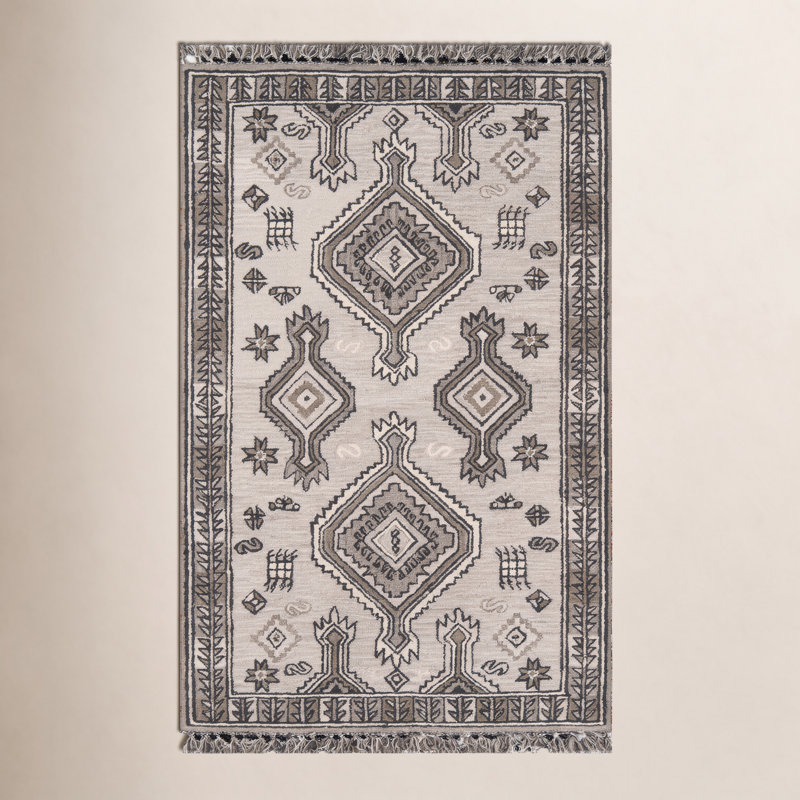 Bronte Performance Hand Tufted Wool Southwestern Indoor Rug, Rectangle  9' X 12'