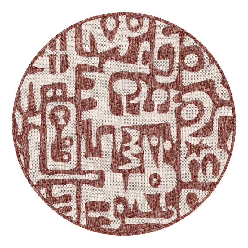 Lyric Hower Indoor/Outdoor Area Rug, Round 3'1"