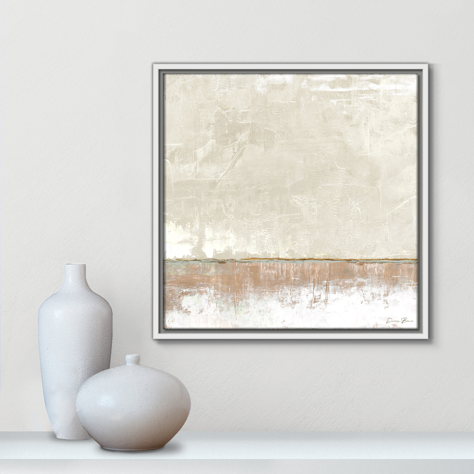 Delevan "Better Days II" Print, 17.5" H x 17.5" W, White