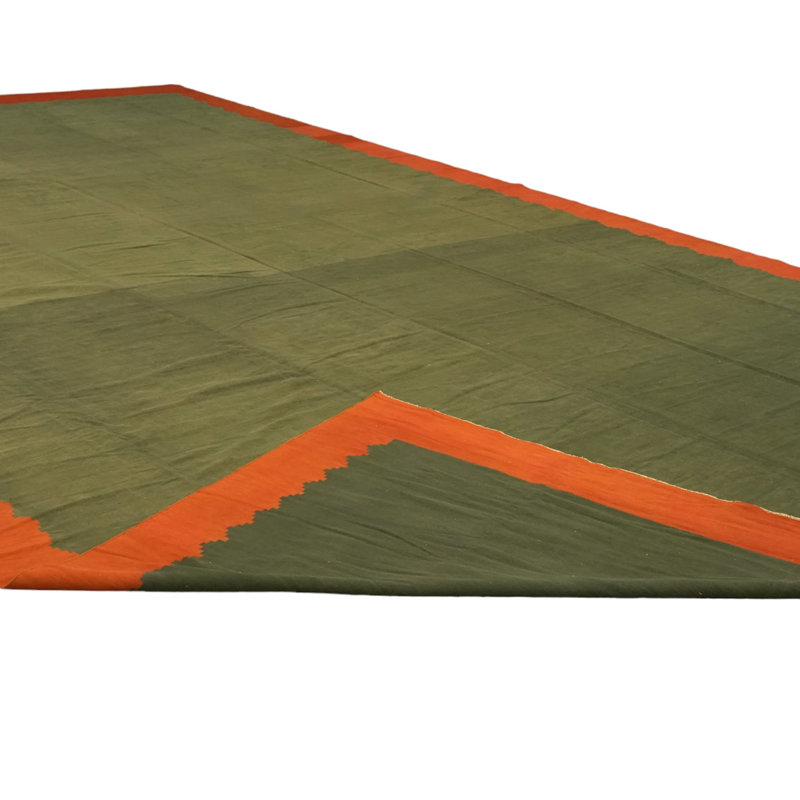 Dhurrie Hand Woven Wool Area Rug