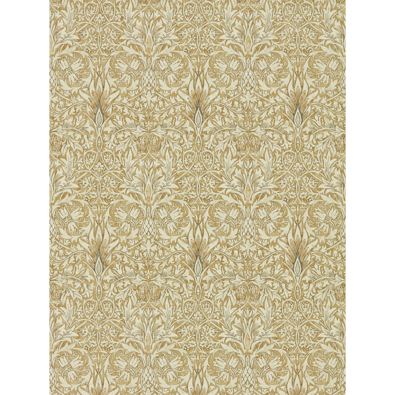 Snakeshead Wallpaper, Gold/Linen