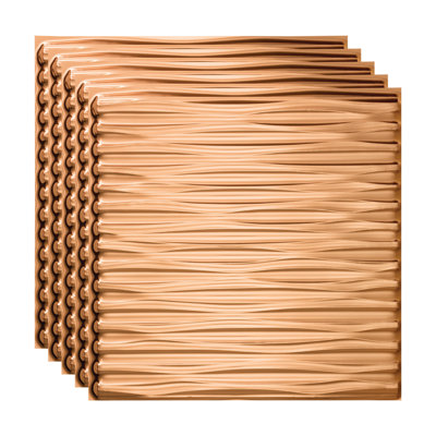 23'' L x 23'' W Textured Vinyl Glue Up Ceiling Tile