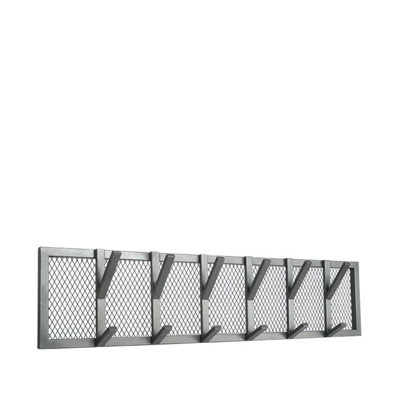 Label51 Coat Rack Gruff 95 x 9 x 22cm XL Grey, Burned Steel