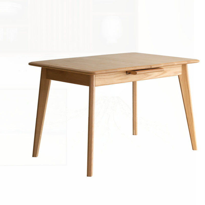 East Urban Home Grade Oak Extendable Dining Table | Wayfair