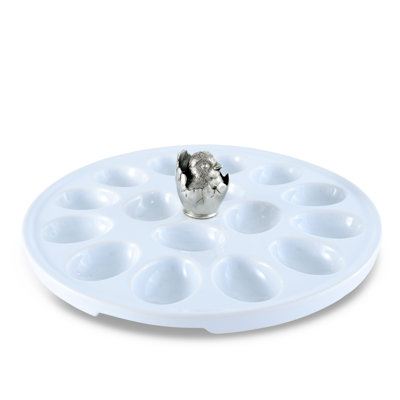 Vagabond House Garden Friends Egg Platter