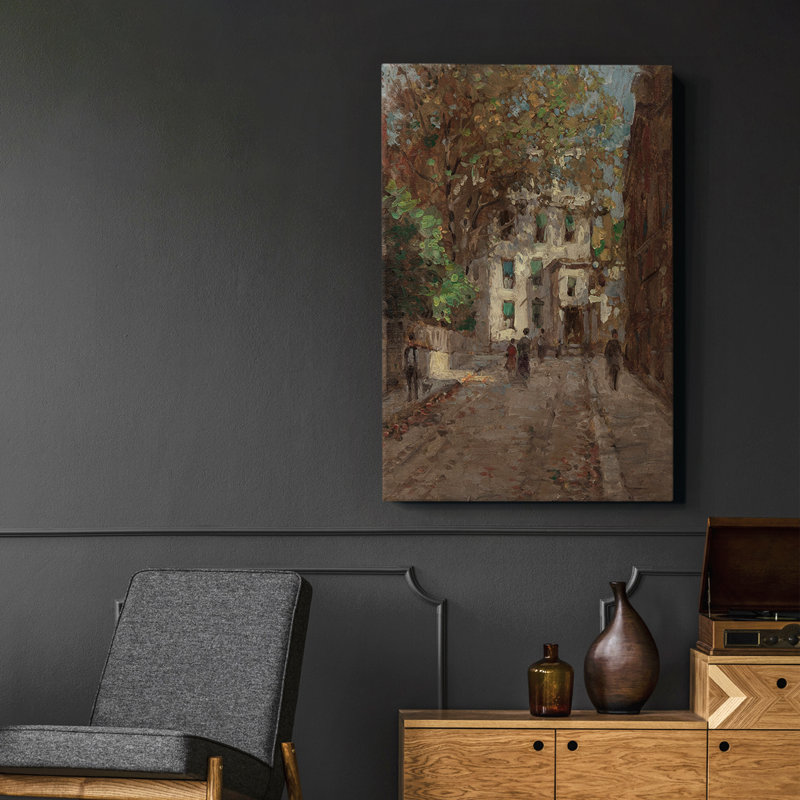 Framed On Canvas Print, 37" H x 25" W