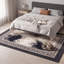 Tapis Barlow moderne à poils courts, style aquarelle abstraite, gris et noir, lavable en machine, antidérapant, pour intérieur et extérieur, adapté aux animaux domestiques, idéal pour le salon, la chambre, la salle à manger, l'entrée, le corridor ou le bureau.-1471795724