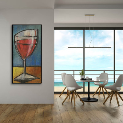 «Glass Of Red» par Tim Nyberg, art mural en verre acrylique