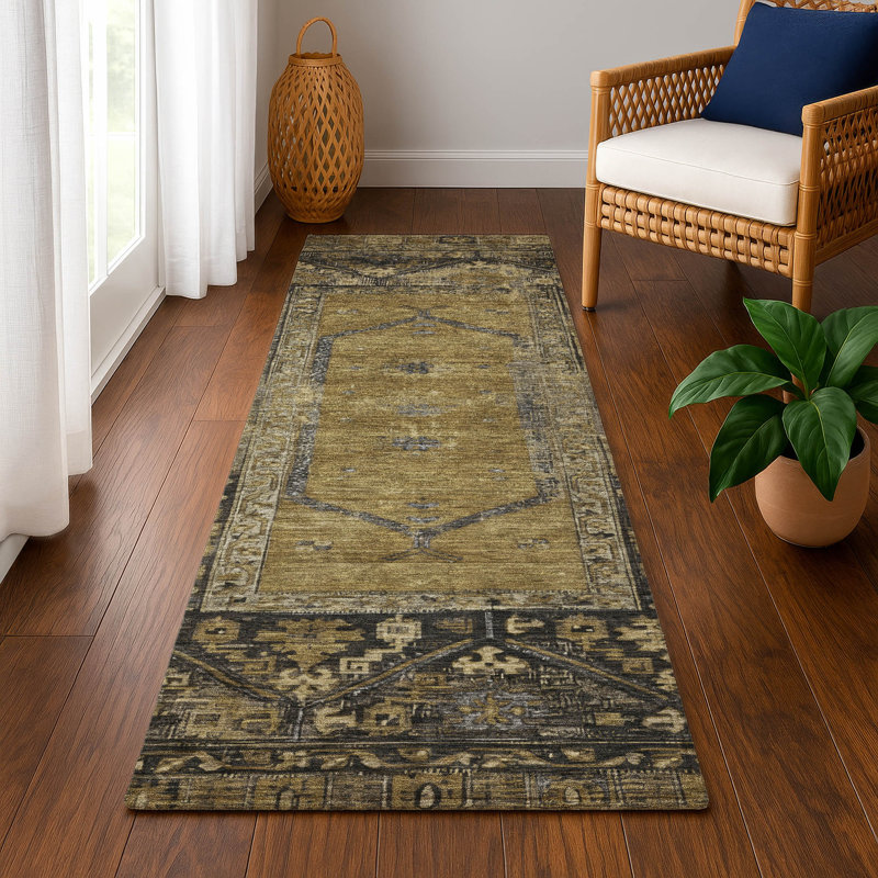 Tapis de qualité supérieure lavable à la machine AMF1727, Tapis de couloir 2 pi 3 po x 7 pi 6 po
