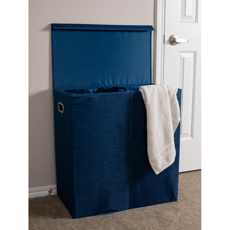 Panier à linge double, Bleu marine