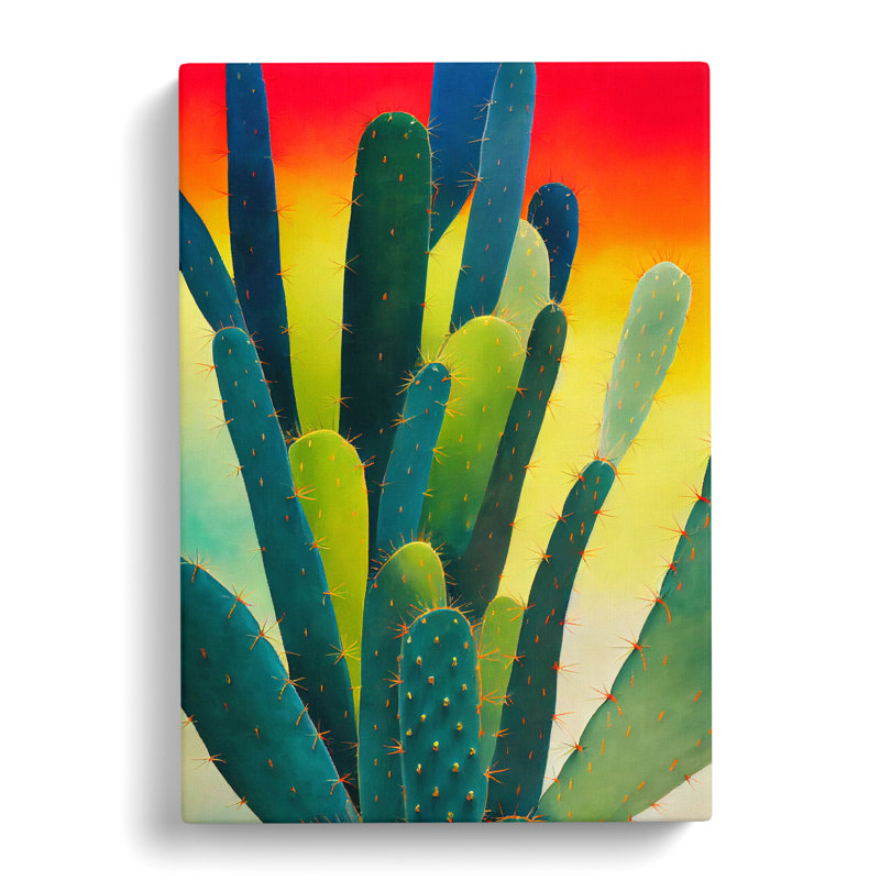 Cactus Cacti - Wrapped Canvas, 50cm H x 35cm W x 3cm D