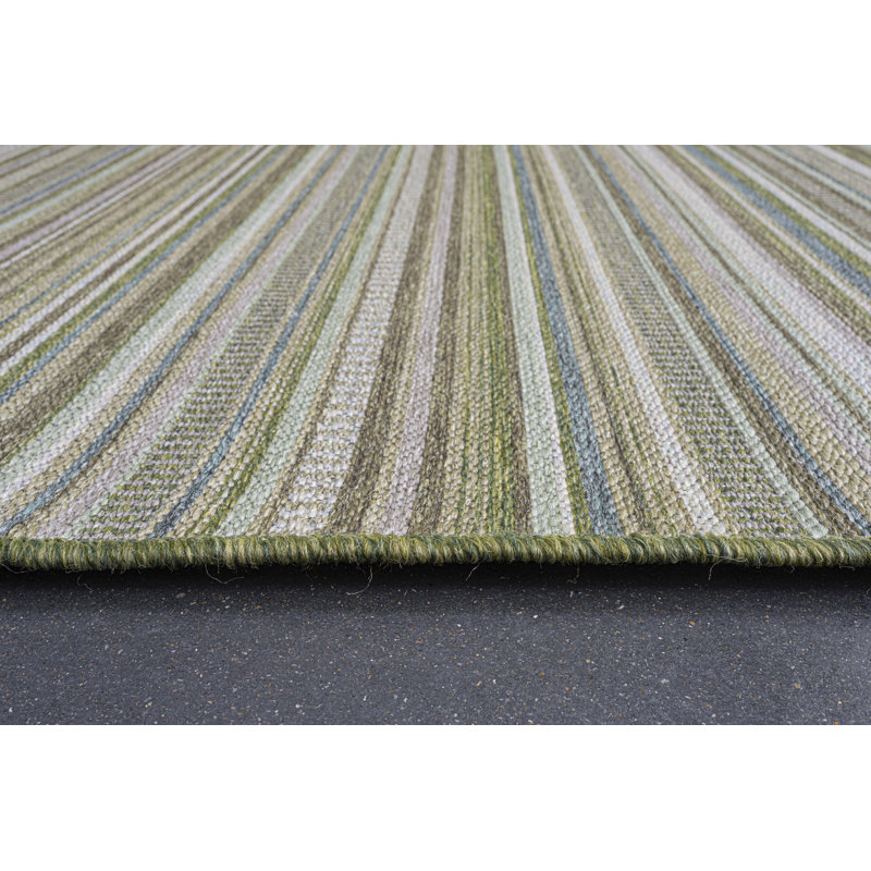 Kapow Rectangle Striped Indoor / Outdoor Area Rug, Rectangle 160 x 230cm