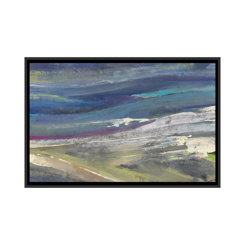 Highlands, reproduction d'art sur toile tendue, H 40 po x l 60 po x P 1,5 po, Toile avec cadre noir, Pas de tapis