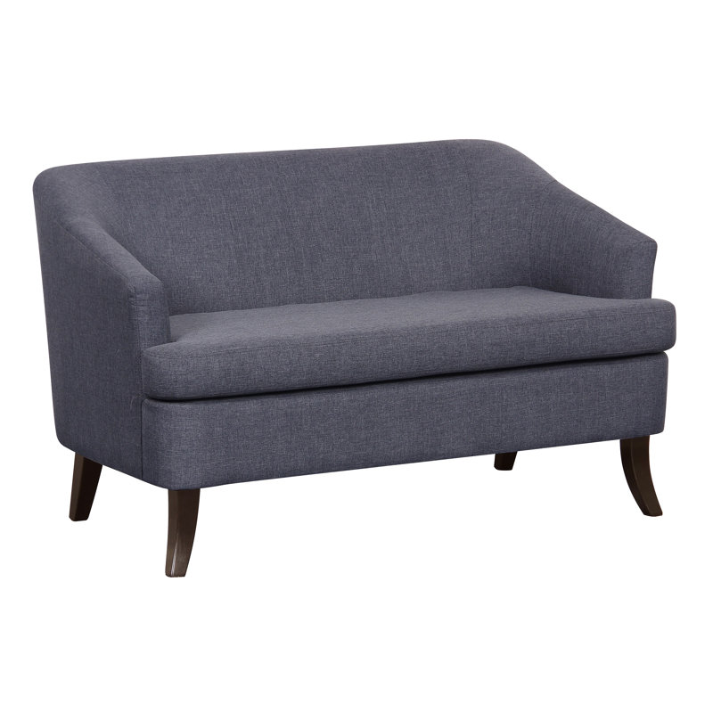 Faiza Upholstered 49.2'' Loveseat, Dark Gray Linen 