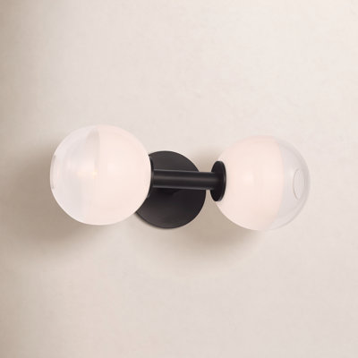 2-Light Glass Vanity Light