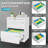 Filing Cabinet 3-Drawer Lateral Locking, Snow White Fits Legal/Letter/A4/F4 | Metal | Office-2049446627