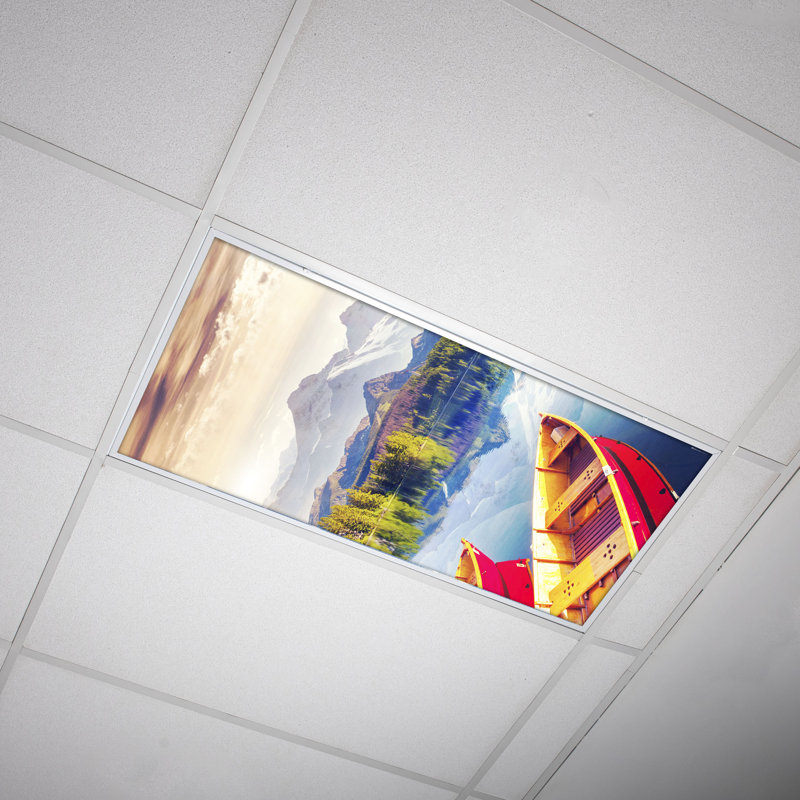 Housses pour lampes de plafond Landscape Classroom Fluorescent - pour luminaire 2x4 - par Octo Lights