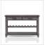 Console avec rangement pour bouteilles de vin et tiroirs de rangement