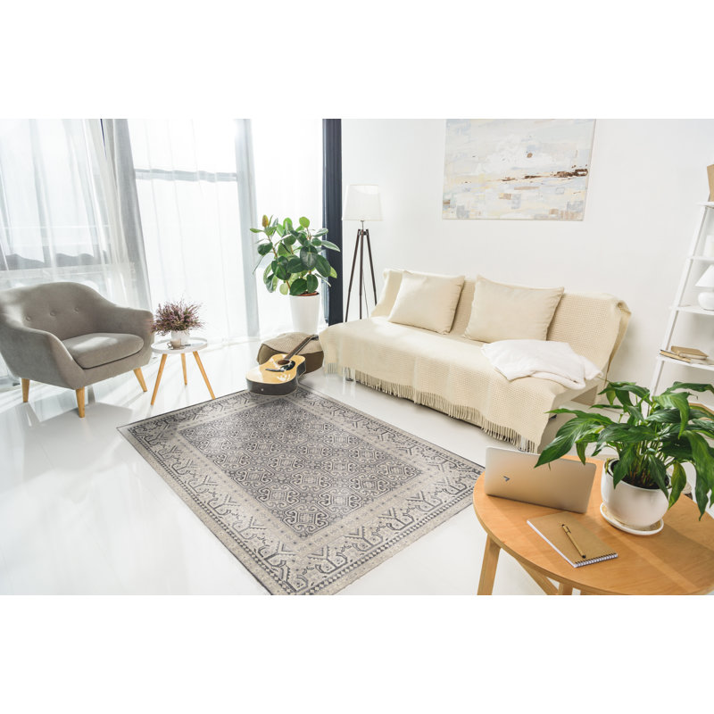 Purple Hand Knotted Wool Area Rug