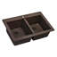 33" L x 22" W Double Basin Dual Mount Kitchen Sink-1790469011