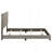 Efram Taupe Upholstered Full Panel Bed