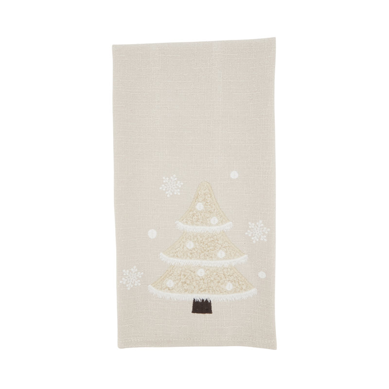 Ensemble de 4 serviettes d'invités Wintry Wonderland Tree