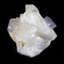 Fluorite sur quartz terminé