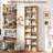 Nyajiah Cube Bookcase with Adjustable Shelves, 70.8" H x 19.6" W White Wood Modern Media & CD Storage-1892500841