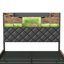 Floating Industrial Upholstered Storage Bed Frame With Charging Station, App Control LED & Hidden Headboard Compartment, 140X200cm Double / 160X200cm King-1767232483