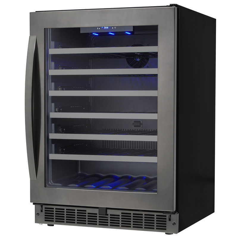 Danby Single Zone 24.75'' Built-In 48 Bottle Wine Refrigerator with Reversible Door