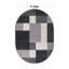 Akieba Geometric Tufted Gray/Black/White Area Rug-97673461