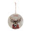 Ensemble de 6 ornements en forme de cerf en fer