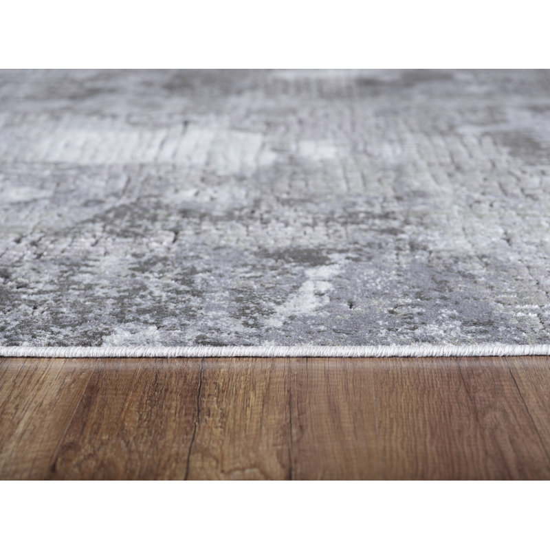 Tapis gris, Rectangle 3 pi 6 po x 5 pi 6 po