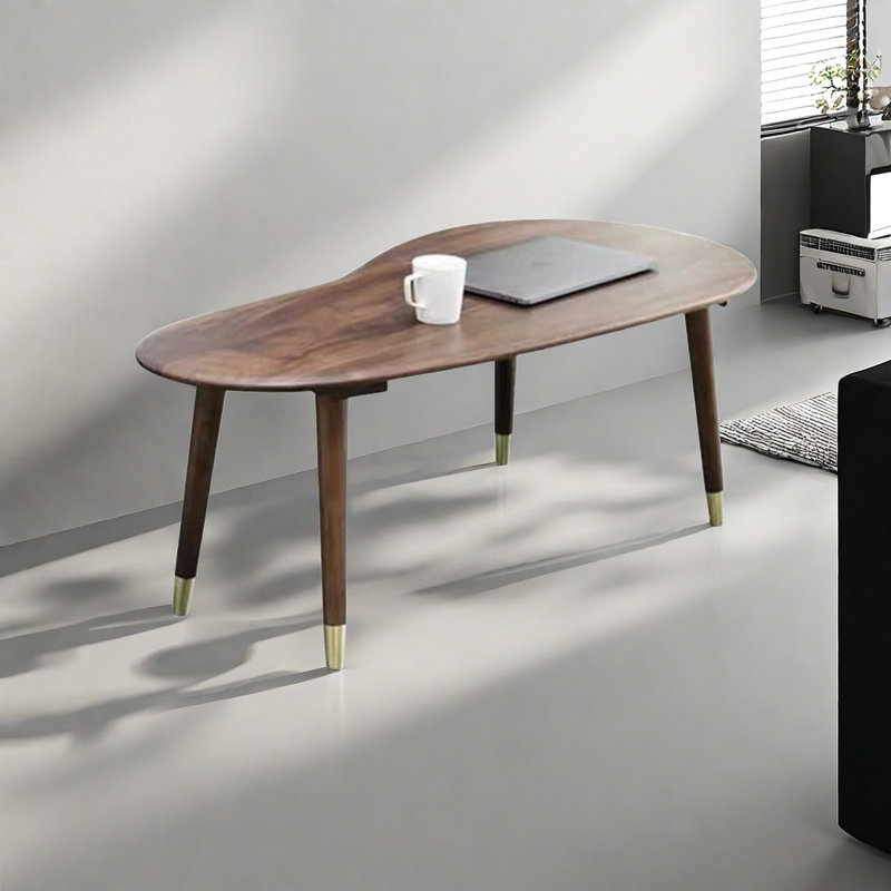 Table basse en bois massif faite à la main lisse