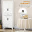 4-Door Storage Cabinet with Drawer and Adjustable Shelves