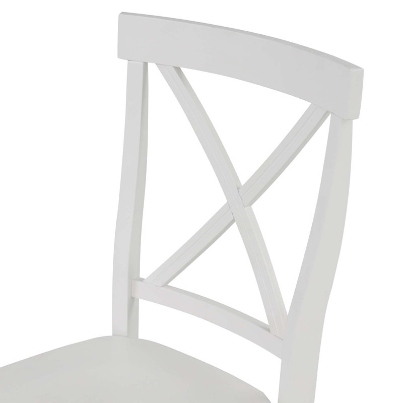 4 - Person Pedestal Dining Set, White, White, White