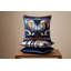 Zeugma Twin Horse Printed Silk Pillow