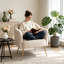 Fauteuil de chambre Modern Velvet-894394964
