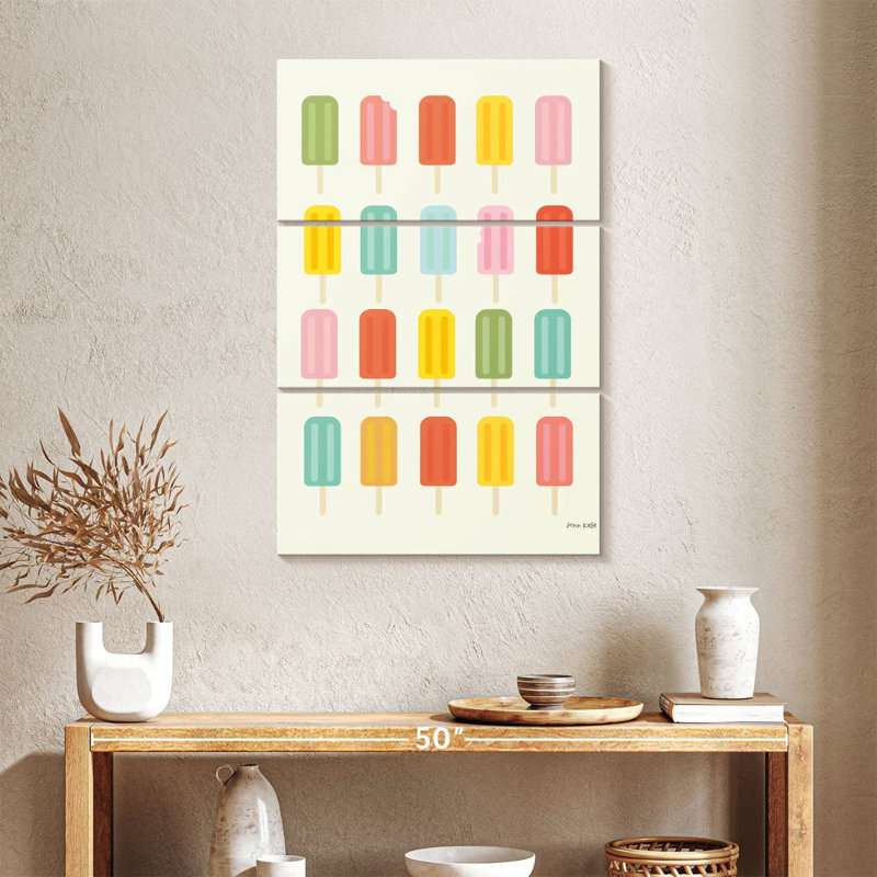 Yarlin Colorful Popsicles, 38" H x 24" W